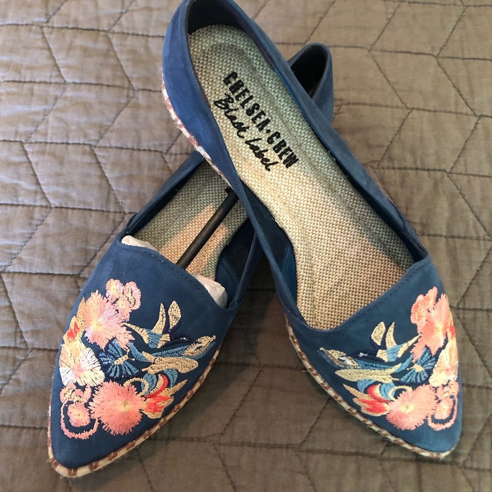 Chelsea Crew Sutton Embroidered Espadrille Flat